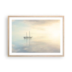 Plakat w ramie jasny dąb - W morzu ciszy - 70x50 cm