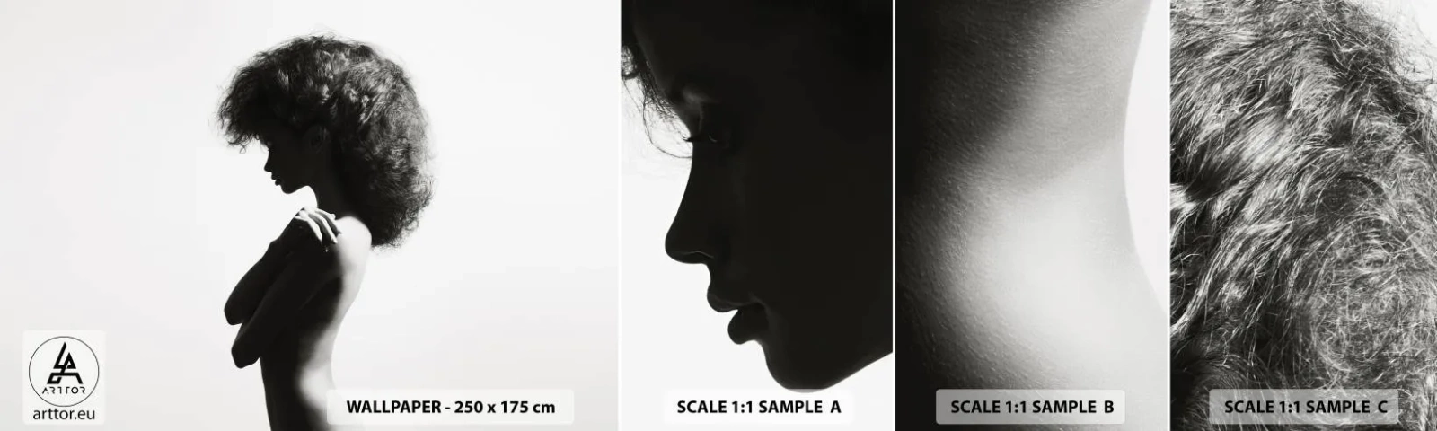 Fototapeta Próbka Samoprzylepna Deluxe Sticker - Jak kwiat na smukłej łodydze - Kobieta, Ciało, Modelka - 100x30 cm