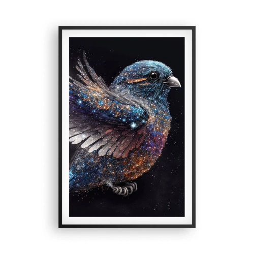 Plakat w czarnej ramie - Diamentowy wróbel - 61x91 cm