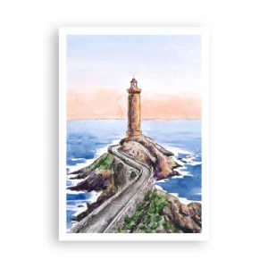 Plakat - Zwrócona ku morzu - 70x100 cm