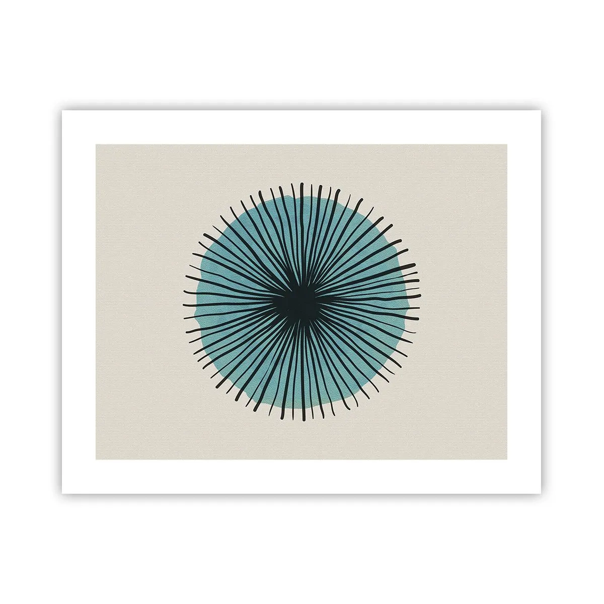 Plakat - Promieniście na błękicie - 50x40 cm