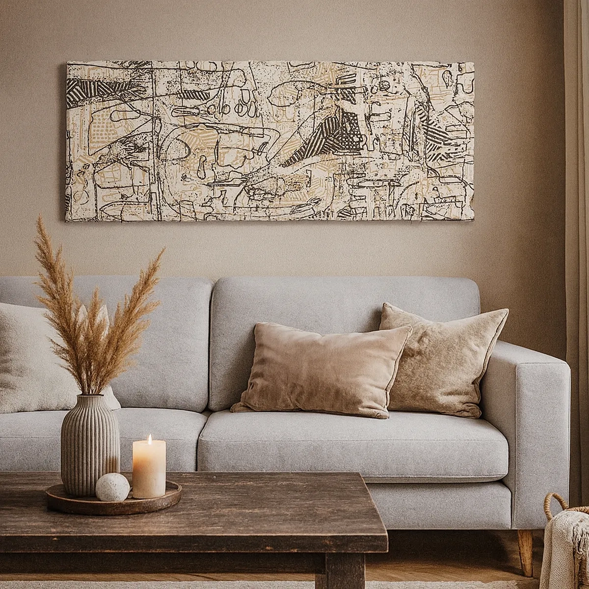 Obraz na płótnie - Czeka na rozszyfrowanie - 30x30 cm