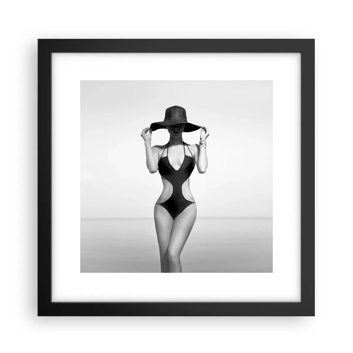Plakat w czarnej ramie - Na imię mi: Elegancja - 30x30 cm
