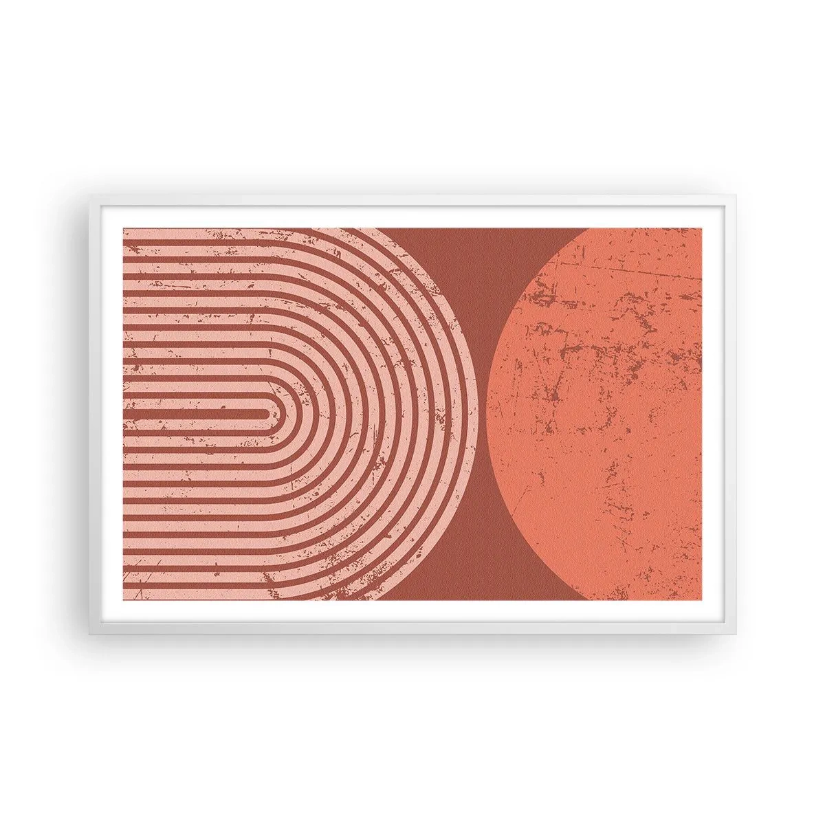 Plakat w białej ramie - Bliska relacja - 91x61 cm