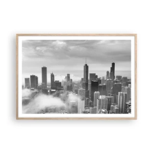 Plakat w ramie jasny dąb - Pejzaż amerykański - 100x70 cm