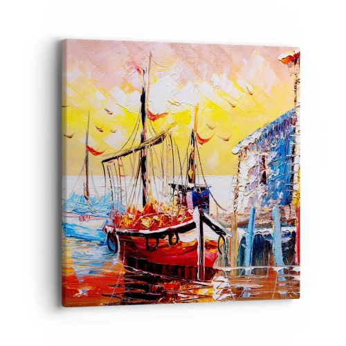 Obraz na płótnie - Szczęśliwy powrót - 40x40 cm