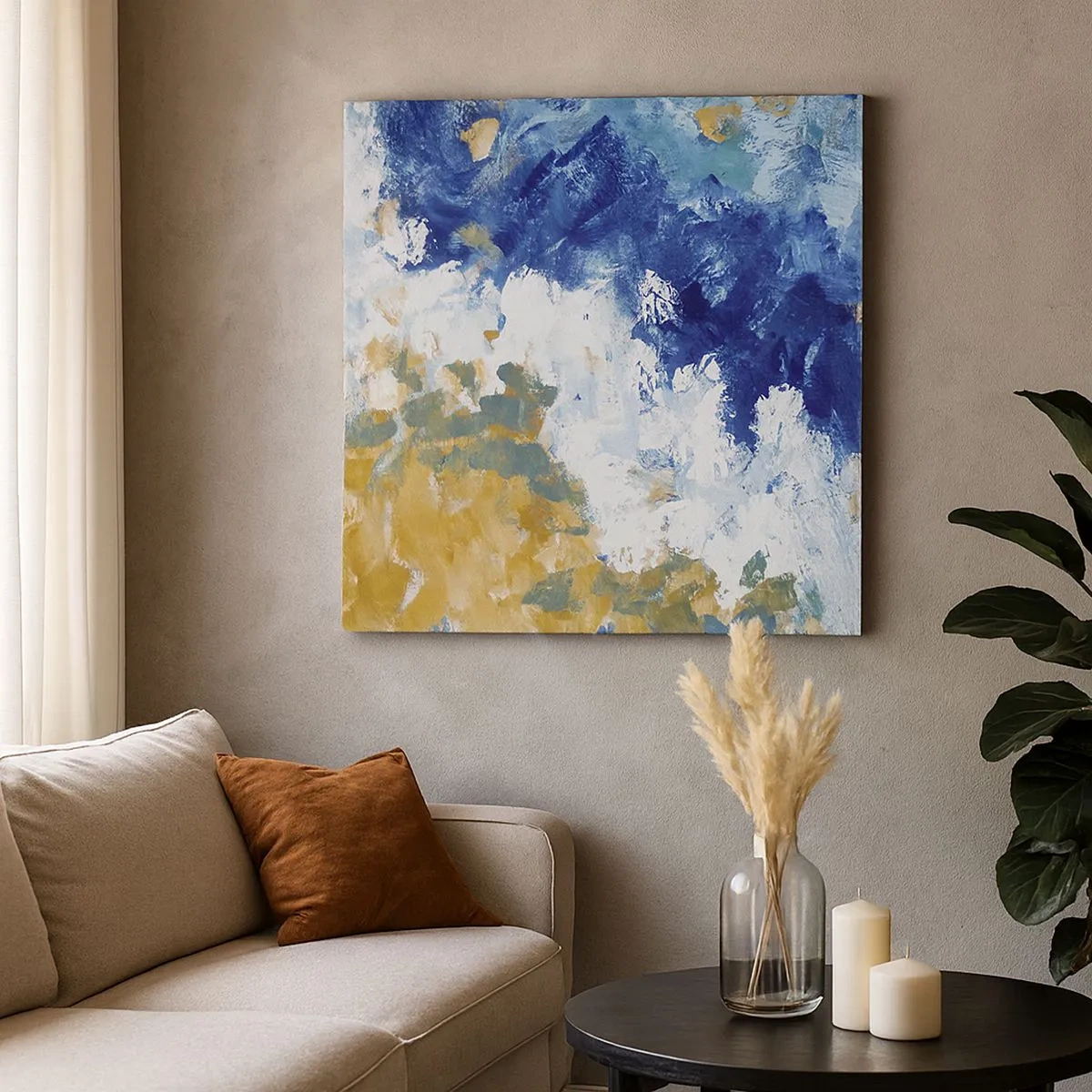 Obraz na płótnie - Taniec żywiołów - 30x30 cm