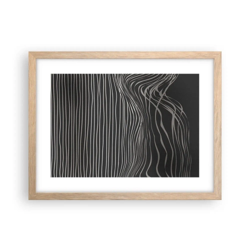 Plakat w ramie jasny dąb - Rytm i akcent - 40x30 cm