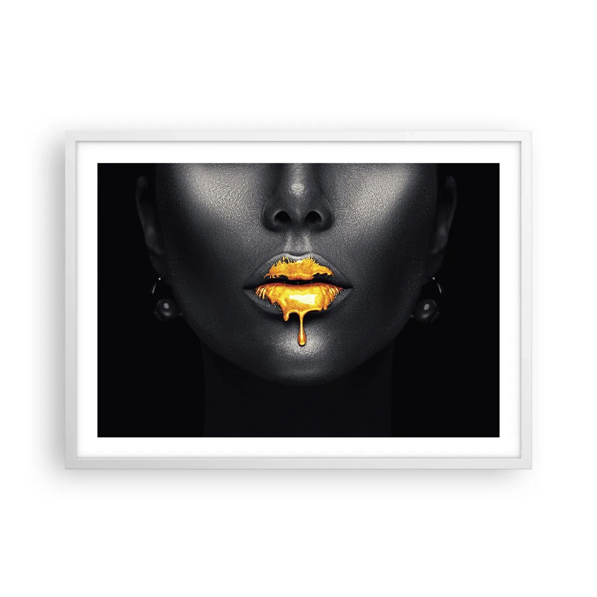 Plakat w białej ramie - Złotousta - 70x50 cm