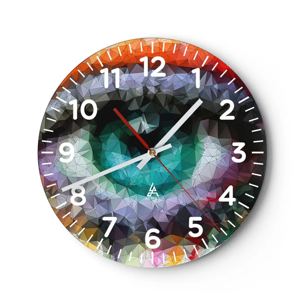 Zegar ścienny - Krystaliczny oczu blask - 30x30 cm