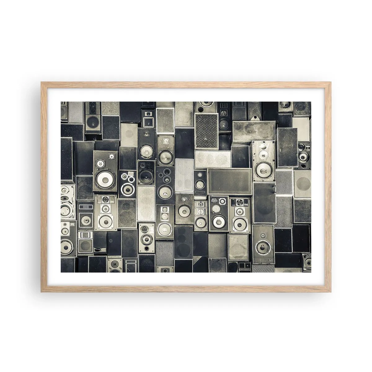 Plakat w ramie jasny dąb - I wszystko gra - 70x50 cm