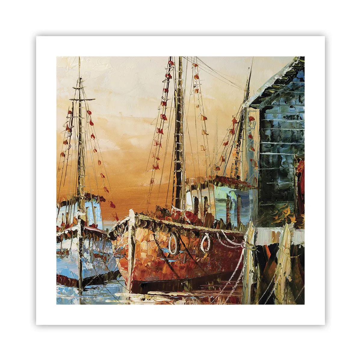 Plakat - Spokojny powrót - 50x50 cm