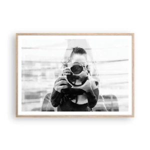 Plakat w ramie jasny dąb - Twórca i tworzywo - 100x70 cm