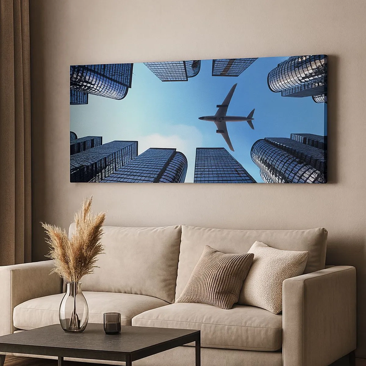 Obraz na płótnie - Widok ze szklanego wąwozu - 100x40 cm