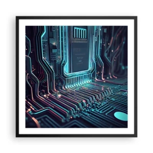 Plakat w czarnej ramie - Tak sobie myślę… - 60x60 cm