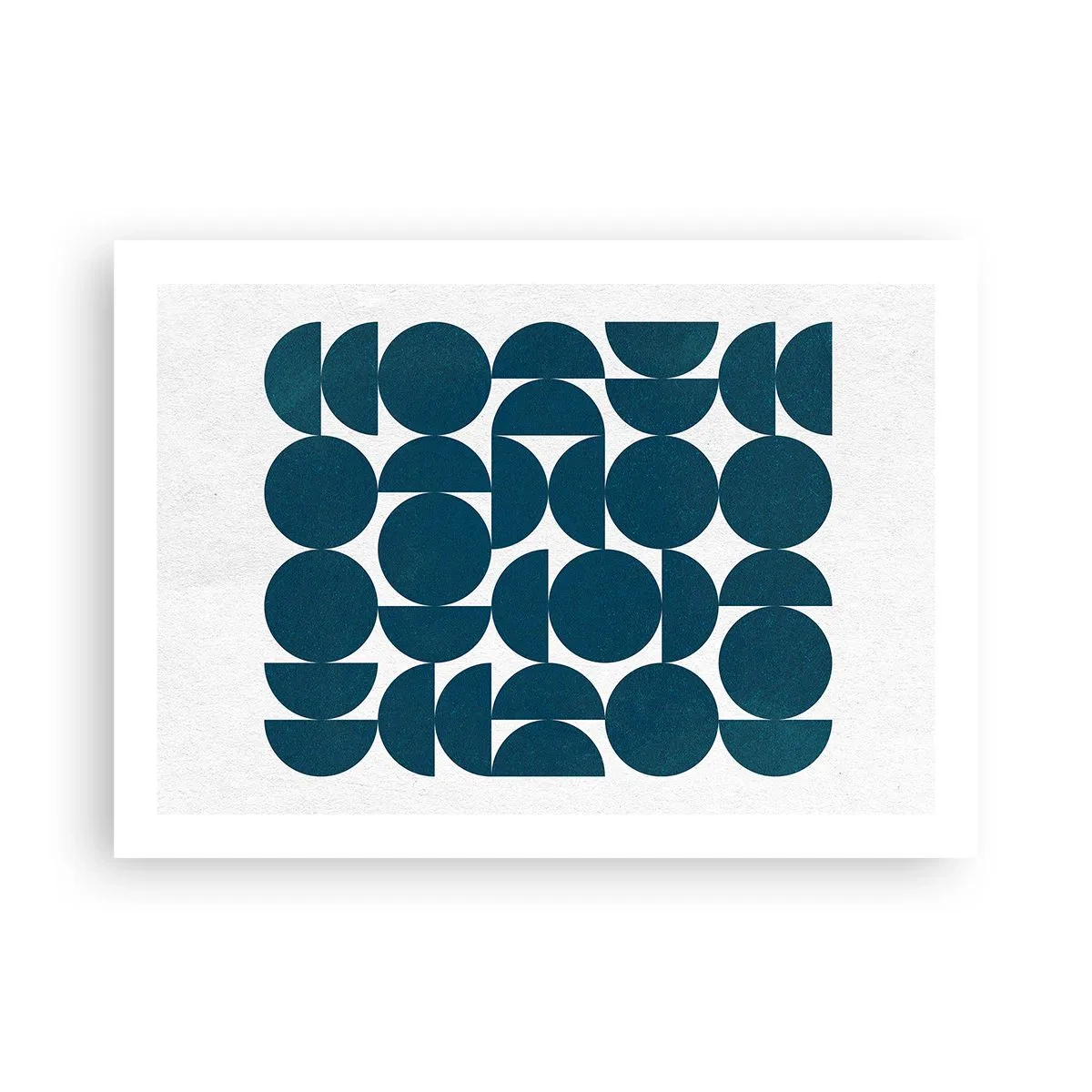 Plakat - Koła i półkola - 70x50 cm