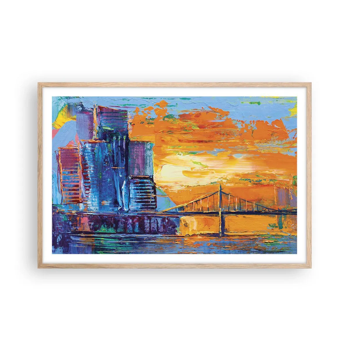 Plakat w ramie jasny dąb - Kultura i natura - 91x61 cm
