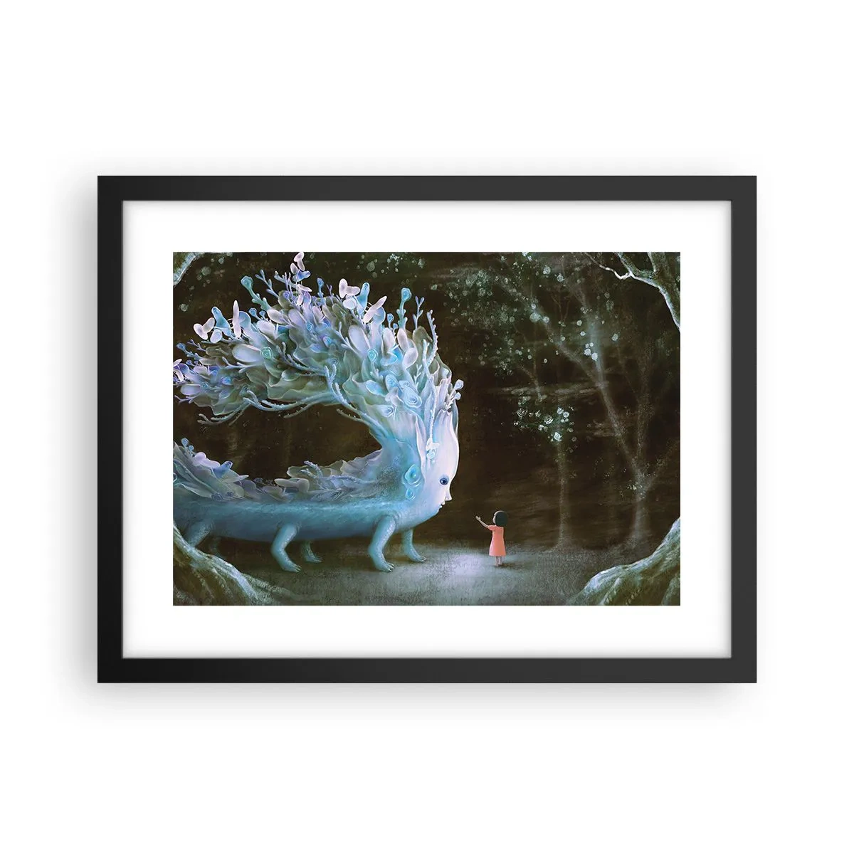 Plakat w czarnej ramie - Fantastyczne spotkanie - 40x30 cm