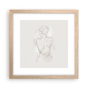 Plakat w ramie jasny dąb - Jak czuły instrument - 30x30 cm