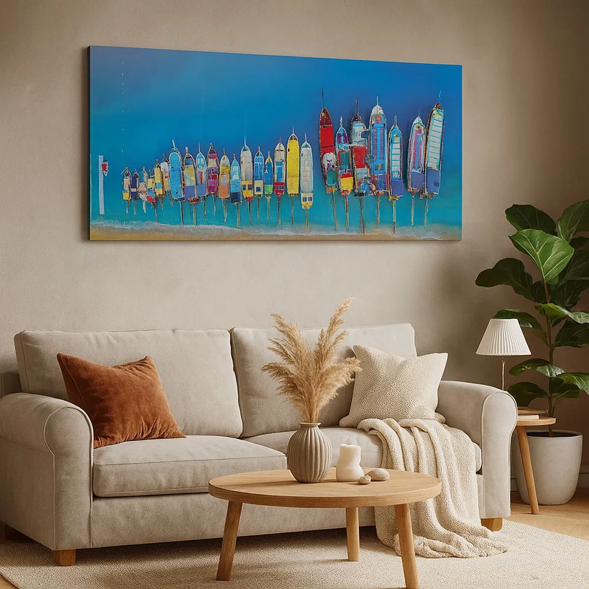 Obraz na płótnie - Z lotu ptaka - 100x40 cm