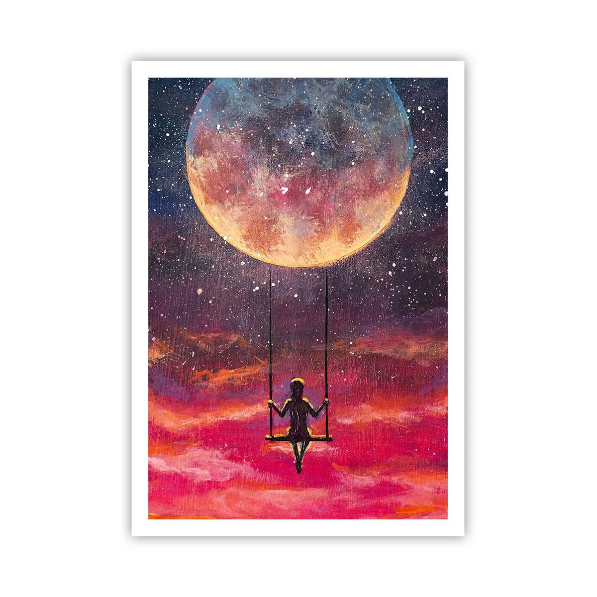 Plakat - Bujać w obłokach - 70x100 cm