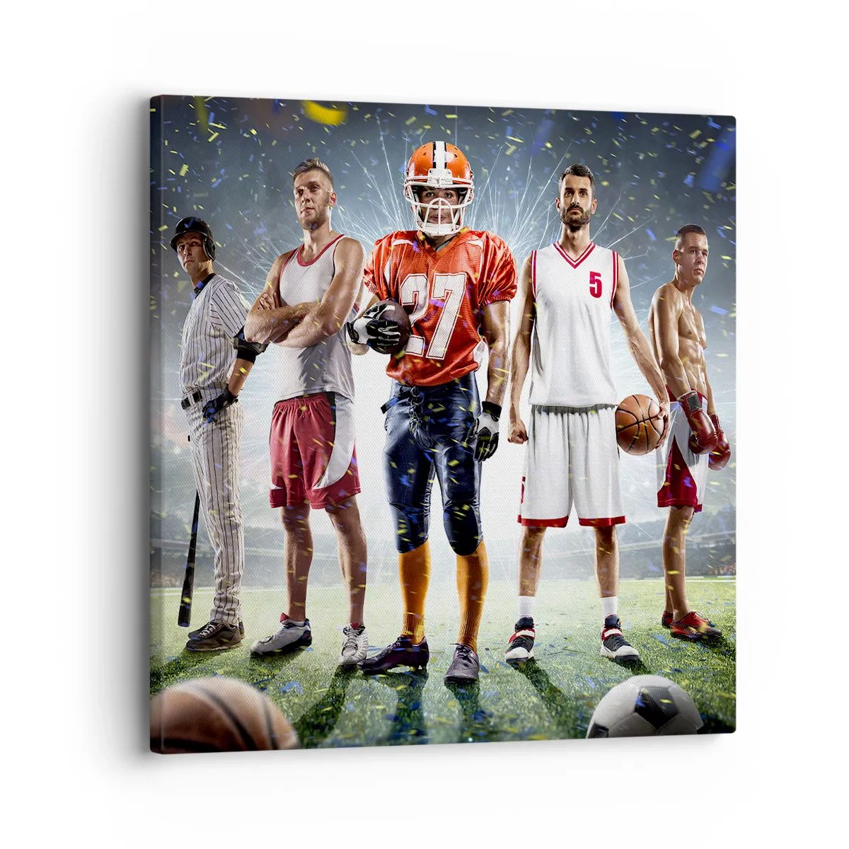 Obraz na płótnie - Gladiatorzy boisk - 30x30 cm