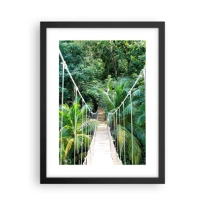 Plakat w czarnej ramie - Welcome to the jungle! - 30x40 cm