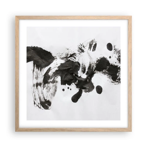 Plakat w ramie jasny dąb - W szaleństwie metoda? - 50x50 cm