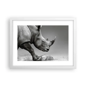 Plakat w białej ramie - Niepowstrzymana siła - 40x30 cm