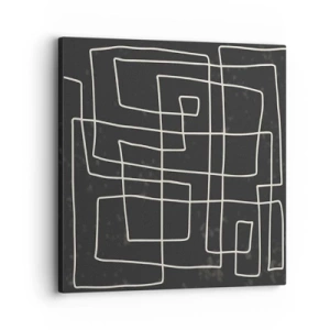 Obraz na płótnie - Nie taki prosty - 30x30 cm