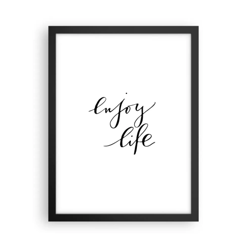 Plakat w czarnej ramie - Nic dodać… - 30x40 cm