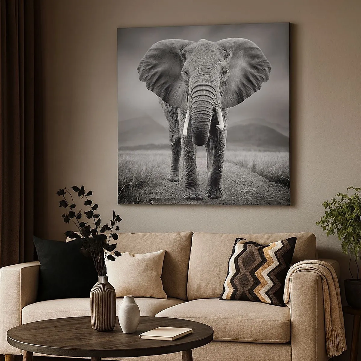 Obraz na płótnie - Gospodarz wita - 30x30 cm