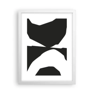 Plakat w białej ramie - Pozytyw -negatyw - 30x40 cm