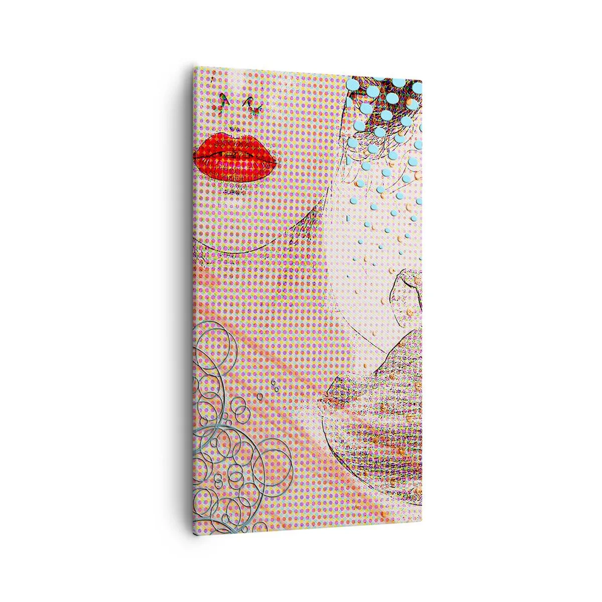 Obraz na płótnie - Komiksowa heroina - 55x100 cm