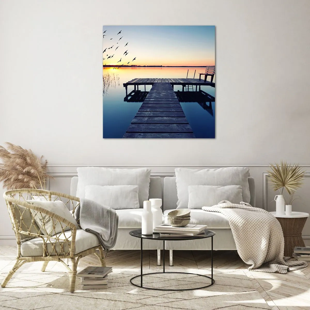 Obraz na szkle - To był dobry dzień - 60x60 cm