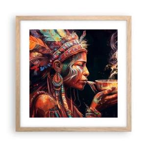 Plakat w ramie jasny dąb - Magiczny rytuał - 40x40 cm