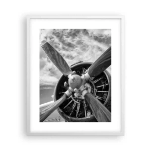 Plakat w białej ramie - Pogromca przestworzy - 40x50 cm