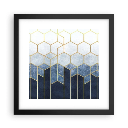 Plakat w czarnej ramie - Kompozycja w synkopowym rytmie - 30x30 cm