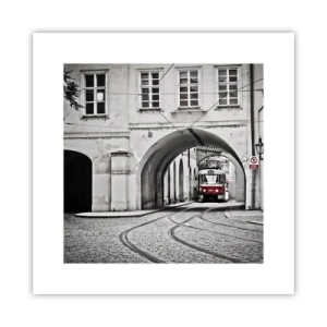 Plakat - Przez miejski labirynt - 30x30 cm
