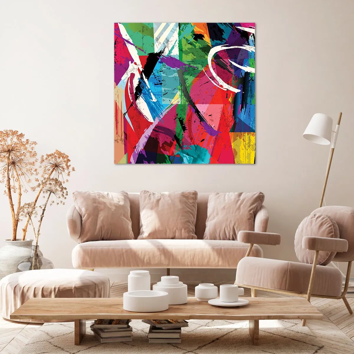 Obraz na płótnie - Szybko, żywo i skocznie - 40x40 cm