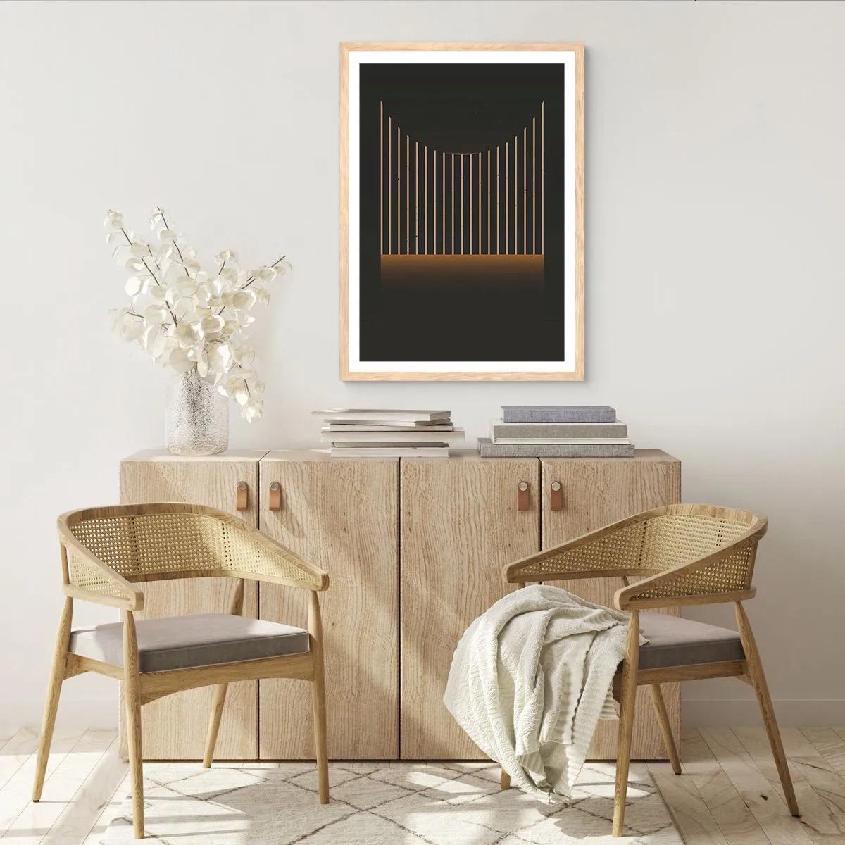 Plakat w ramie jasny dąb - Zbadać ciemność - 70x100 cm