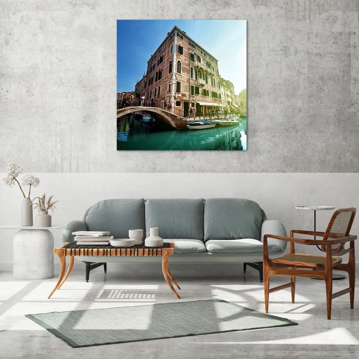 Obraz na szkle - Wenecja - Amore Mio - 60x60 cm