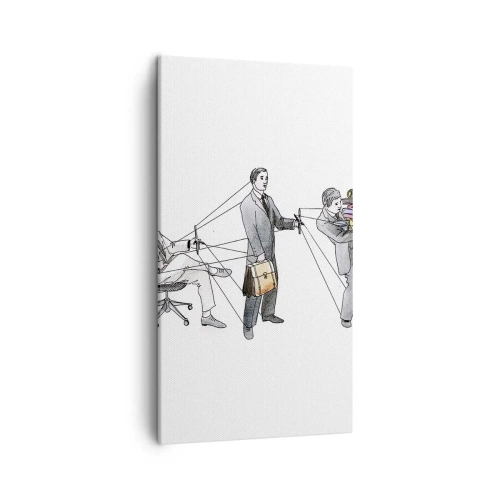 Obraz na płótnie - Każdy swego pana ma - 45x80 cm