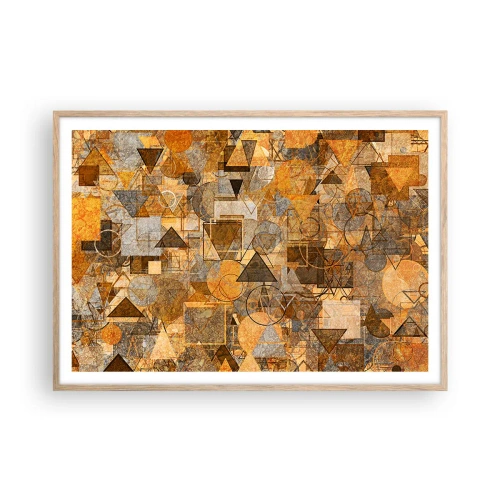 Plakat w ramie jasny dąb - Świat ujęty w formę - 100x70 cm