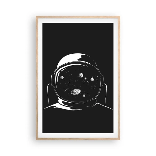 Plakat w ramie jasny dąb - Niezły widok - 61x91 cm