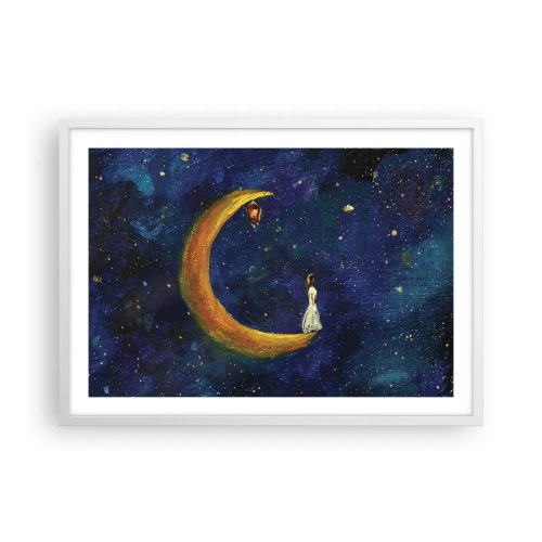 Plakat w białej ramie - Wołanie świata - 70x50 cm