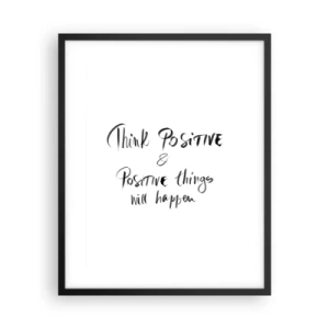 Plakat w czarnej ramie - Jak żyć? - 40x50 cm