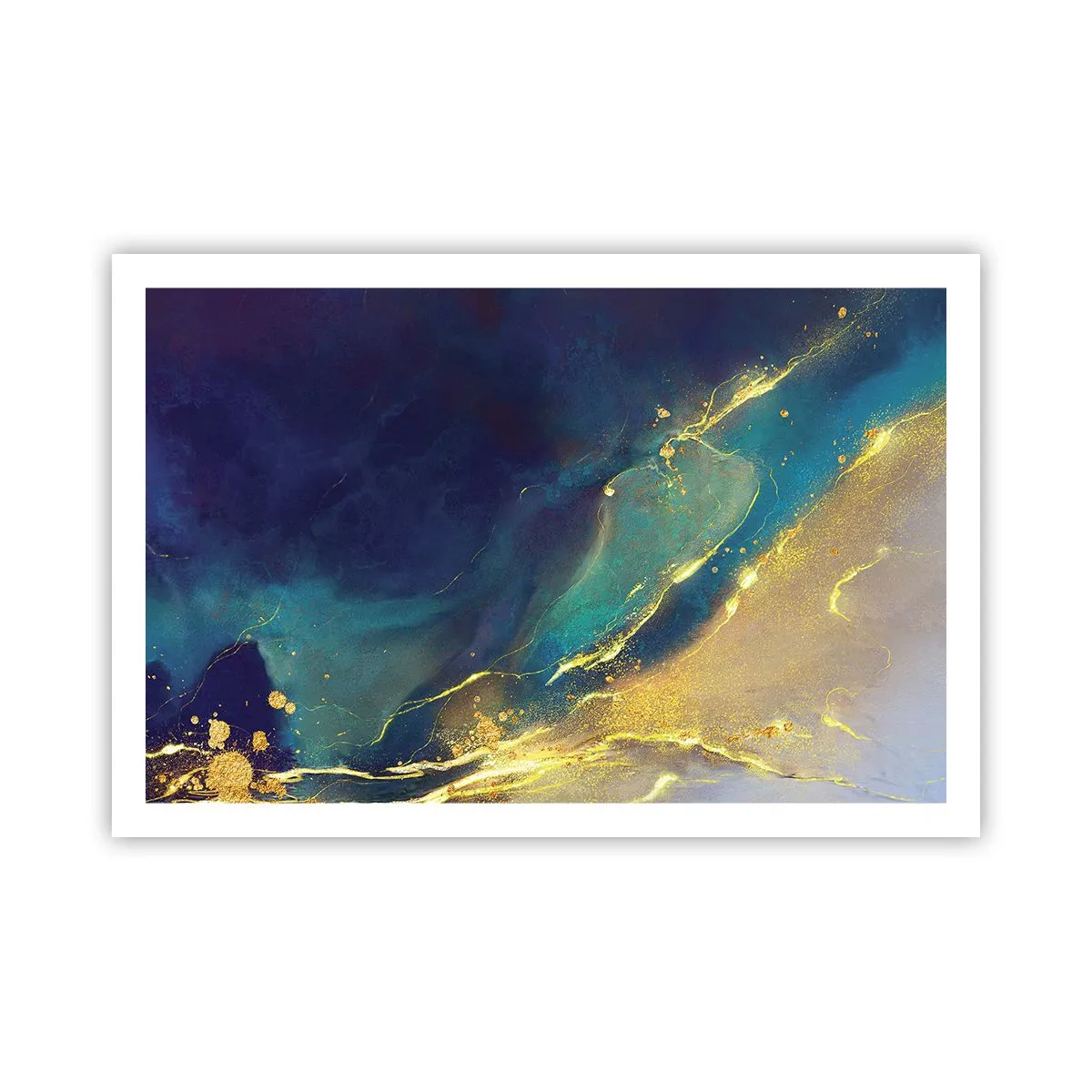 Plakat - Złote rozlewisko - 91x61 cm