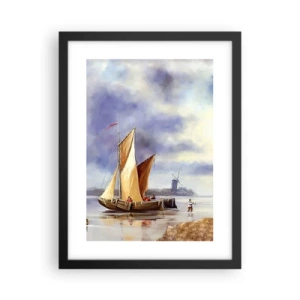 Plakat w czarnej ramie - Powrót żeglarzy - 30x40 cm