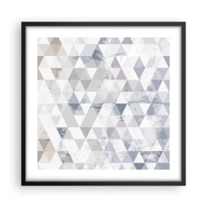 Plakat w czarnej ramie - W rytmie na trzy - 50x50 cm